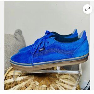 Vans Blue Suede Skateboard Shoes Size 10 Ultra Cush Pro Off The Wall